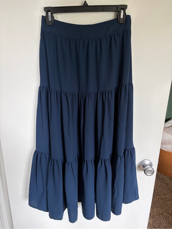 LC Lauren Conrad Dresses & Skirts - Lauren Conrad Navy Tiered Maxi Skirt